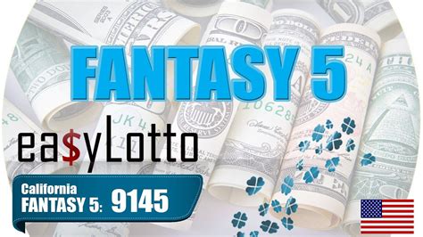 Tickets cost $1 per play. . Fantasy 5 winning number